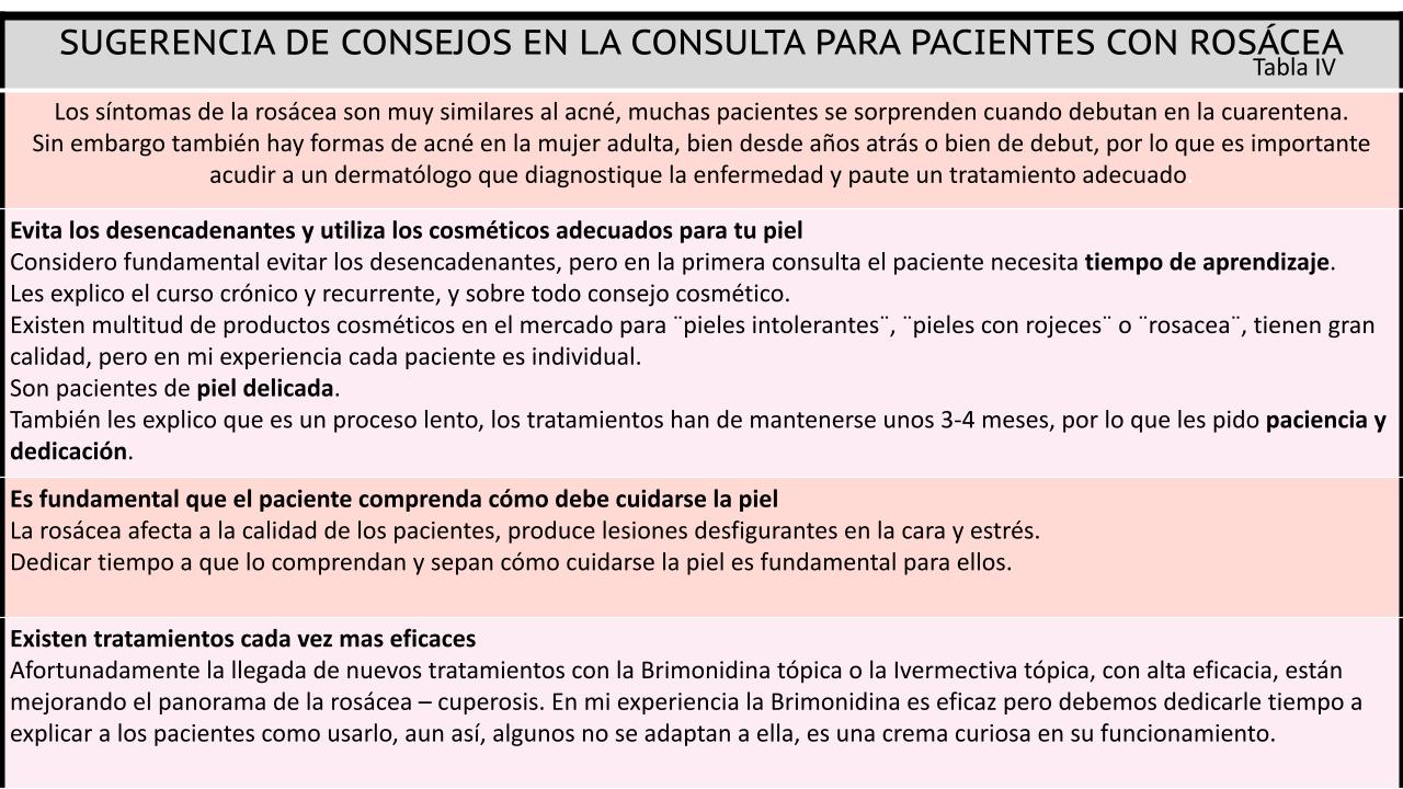 Consejos para pacientes con rosácea. Dermatólogo en Madrid