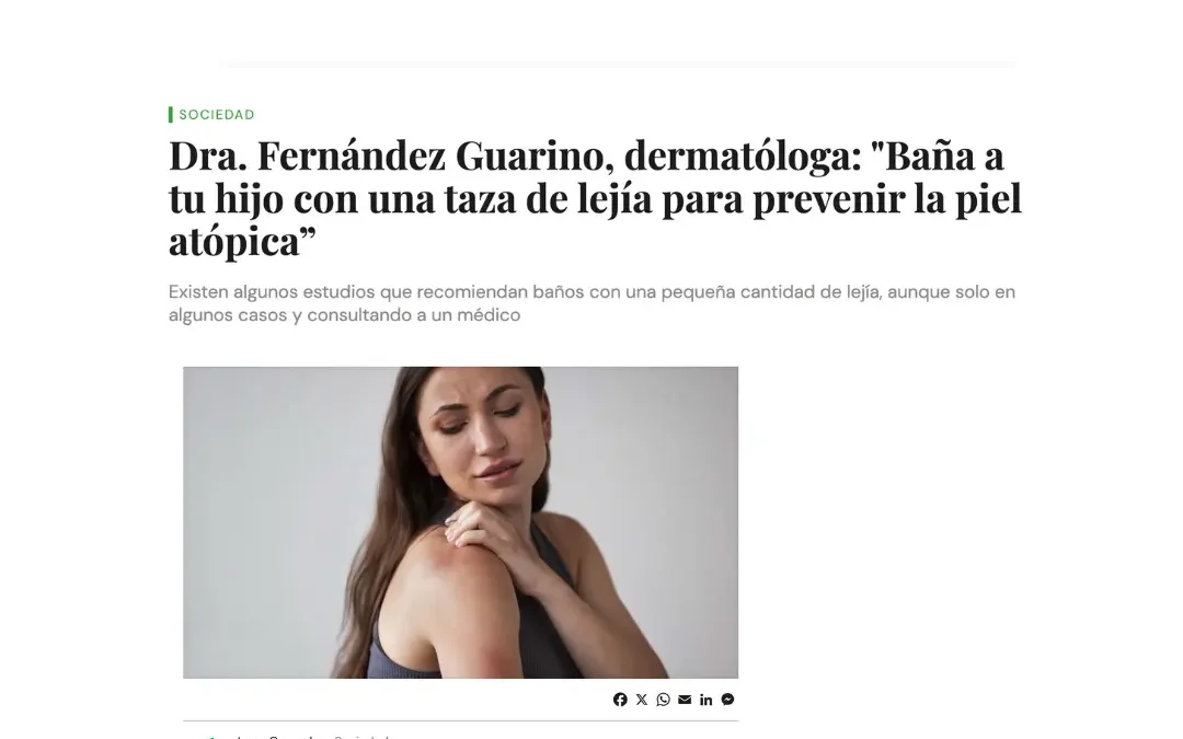 Dra fernandez guarino entrevista sobre dermatitis atopica