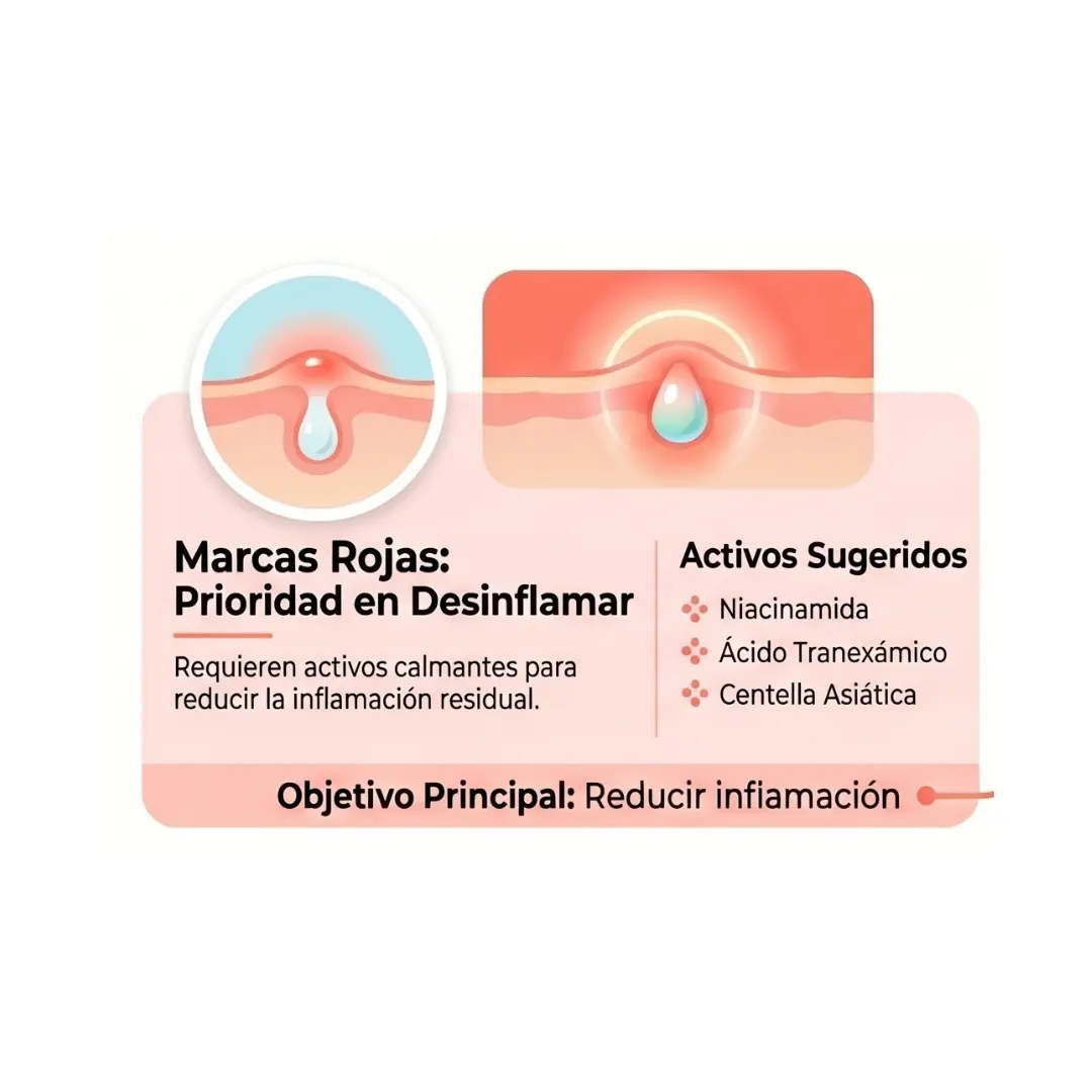Crema para las marcas de acne manchas rojas
