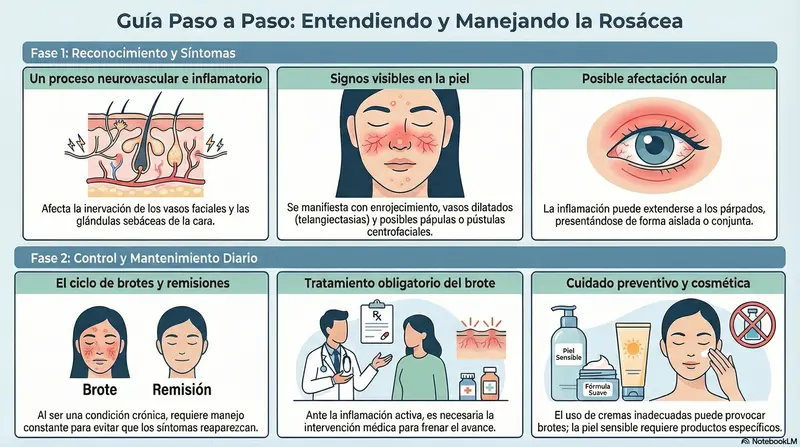 La rosacea paso a paso por dermatologo
